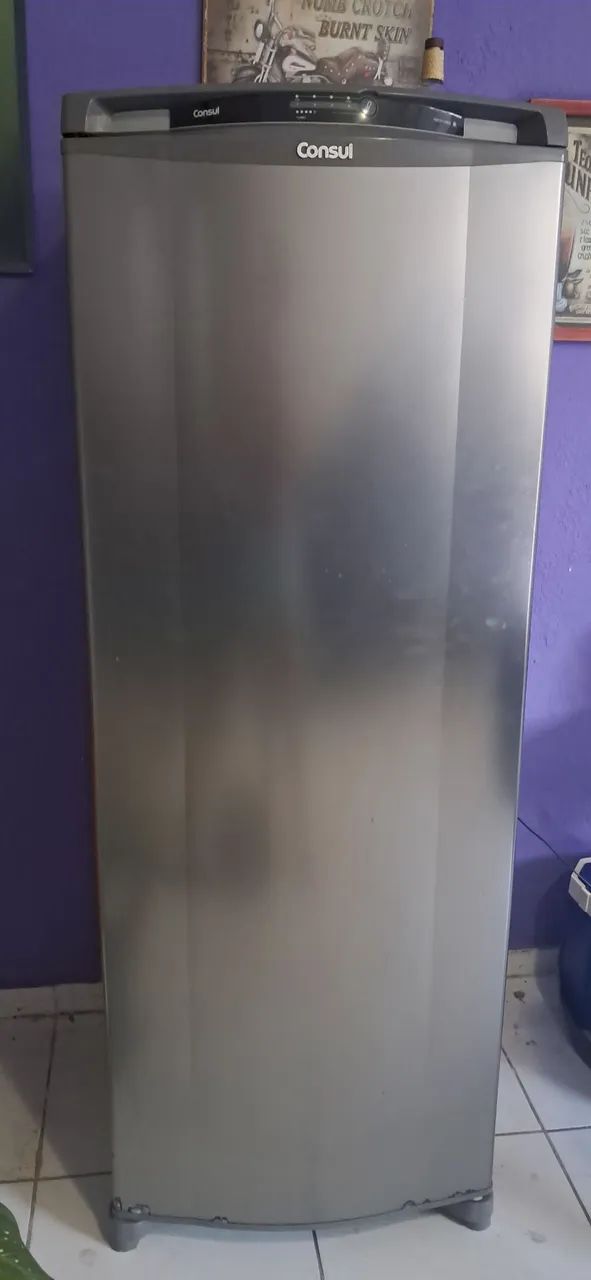 Geladeira inox Consul