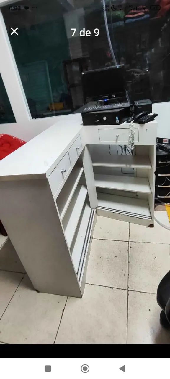 Balcão expositor vitrine com gaveta   - Foto 4