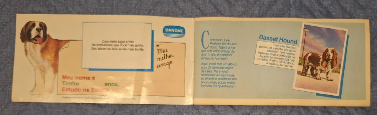 Álbum de Figurinhas Cães de Raça Danone - Foto 2
