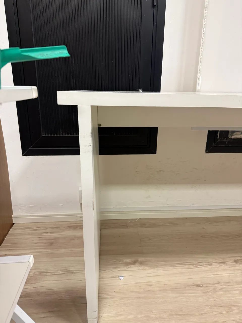 Mesa de escritório branca mdf 1,60cm - Foto 4