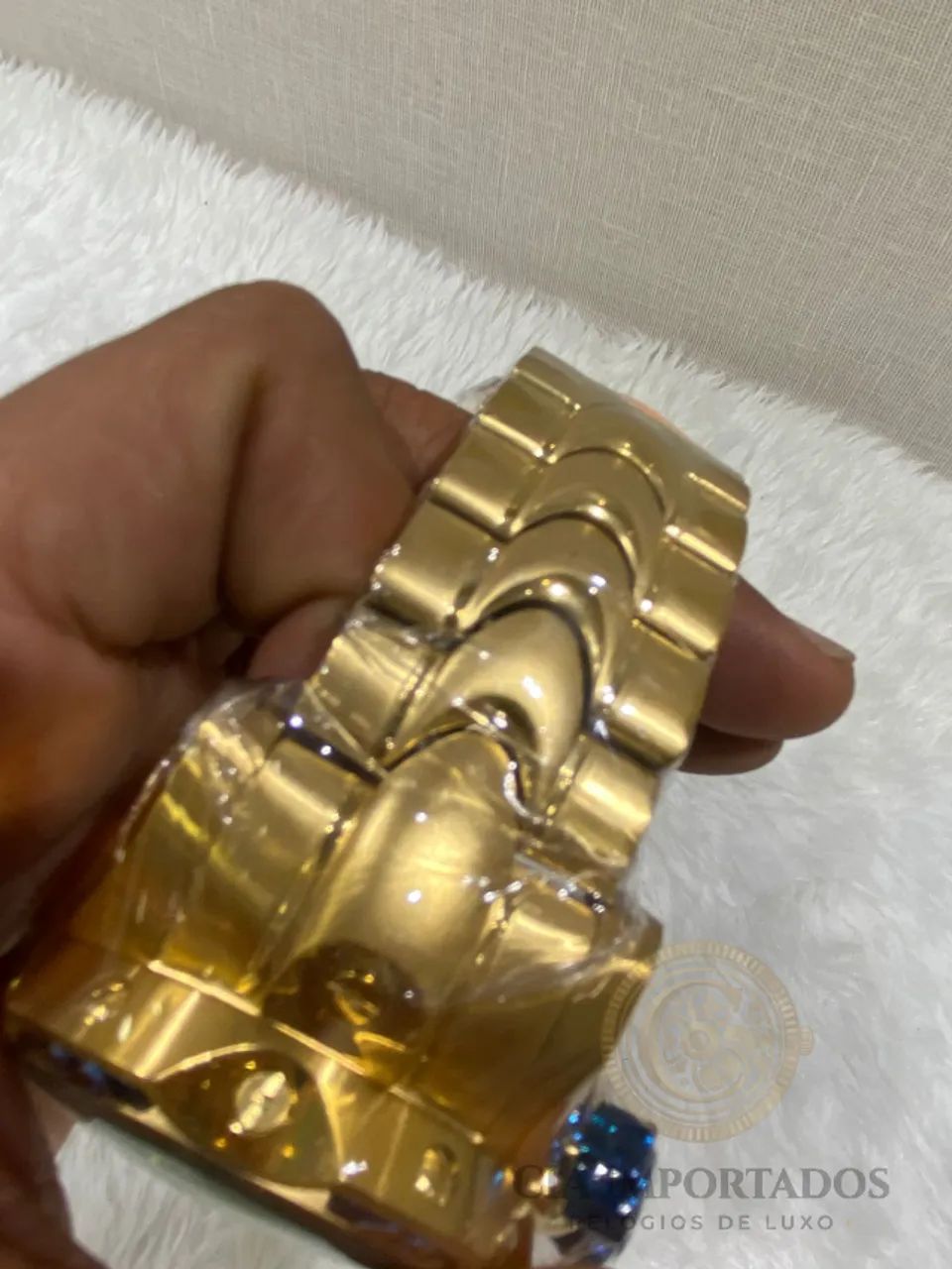 Relógio Invicta Joker Azul Dourado Automático C/ Caixa Original - Foto 4