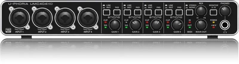 INTERFACE DE ÁUDIO BEHRINGER U-PHORIA 404 HD - Foto 2