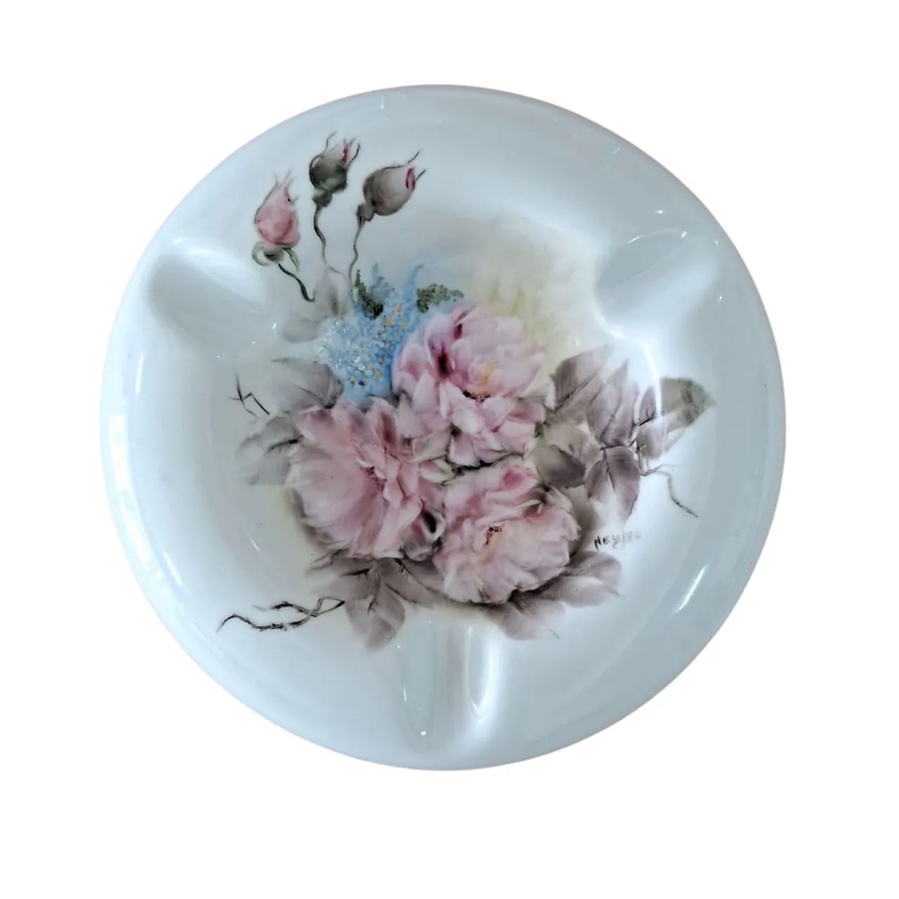 Cinzeiro em porcelana pintado a mão  - Foto 4