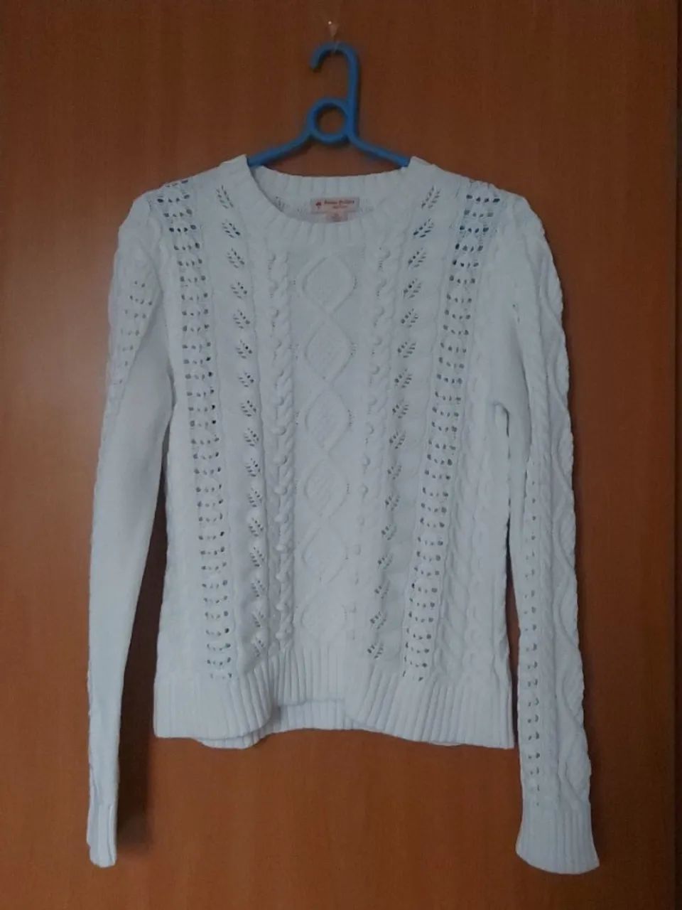suéter brooks brothers branco tricot m - Foto 5