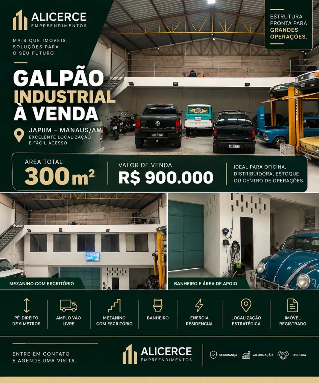 VENDO GALPÃO DE 300 M2 NO JAPIIM