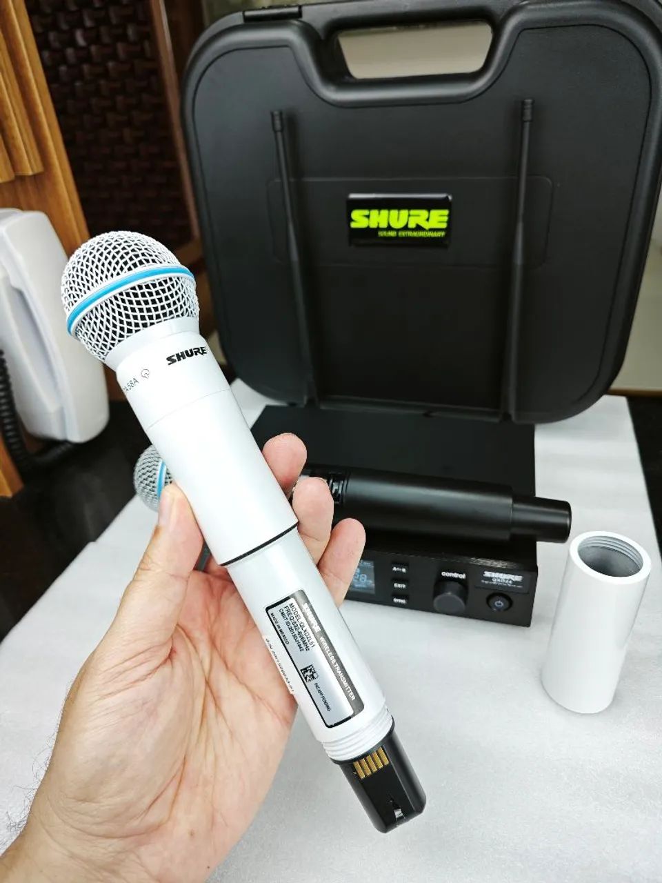 MICROFONE QXD24 DUPLO PROFISSIONAL + CASE  - Foto 4