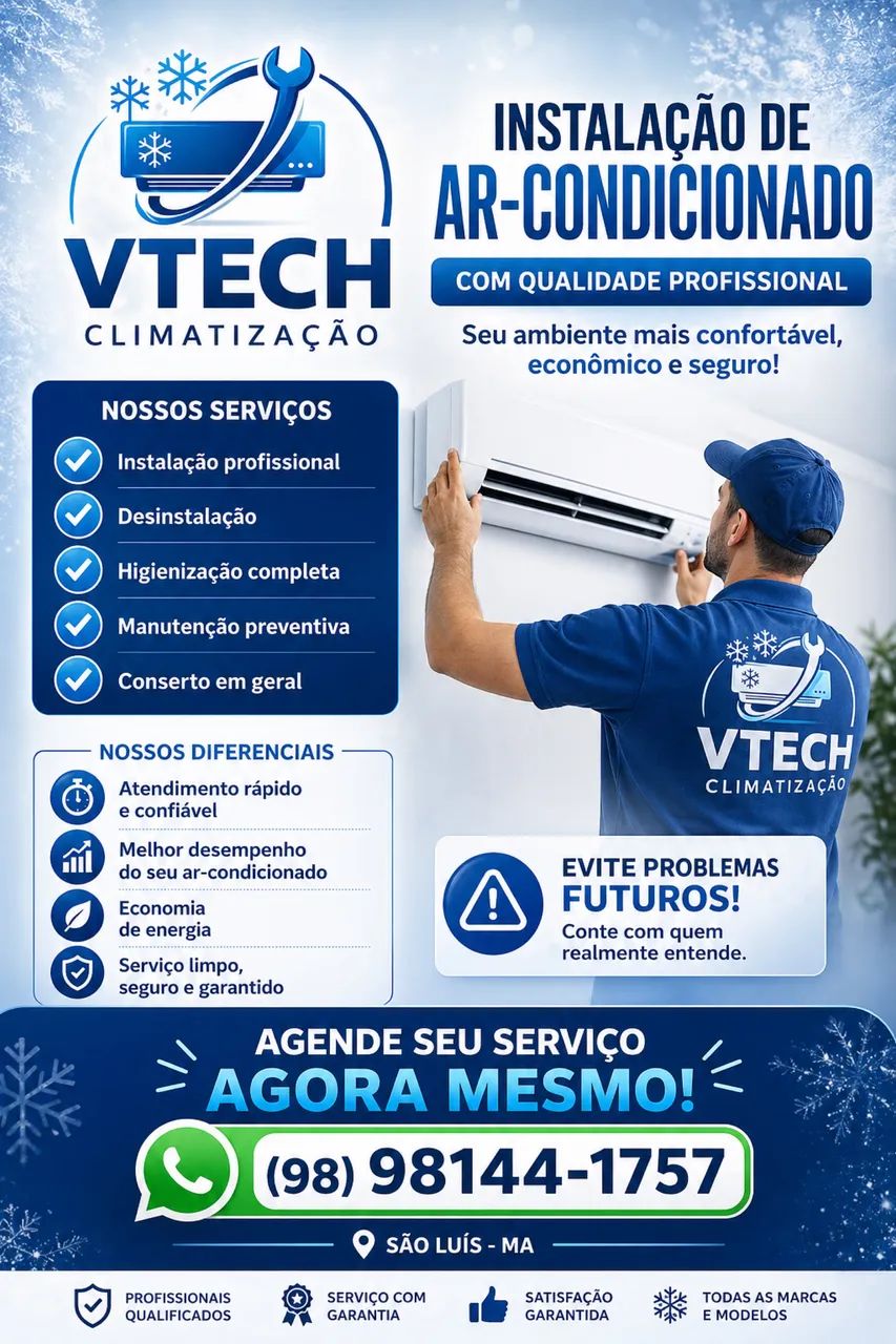Na Vtech_climaticao vc  encontra qualidade em nossos serviços 