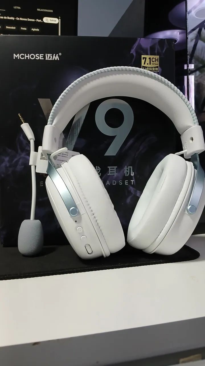 HEADSET GAMER MCHOSE V9 PRO WHITE