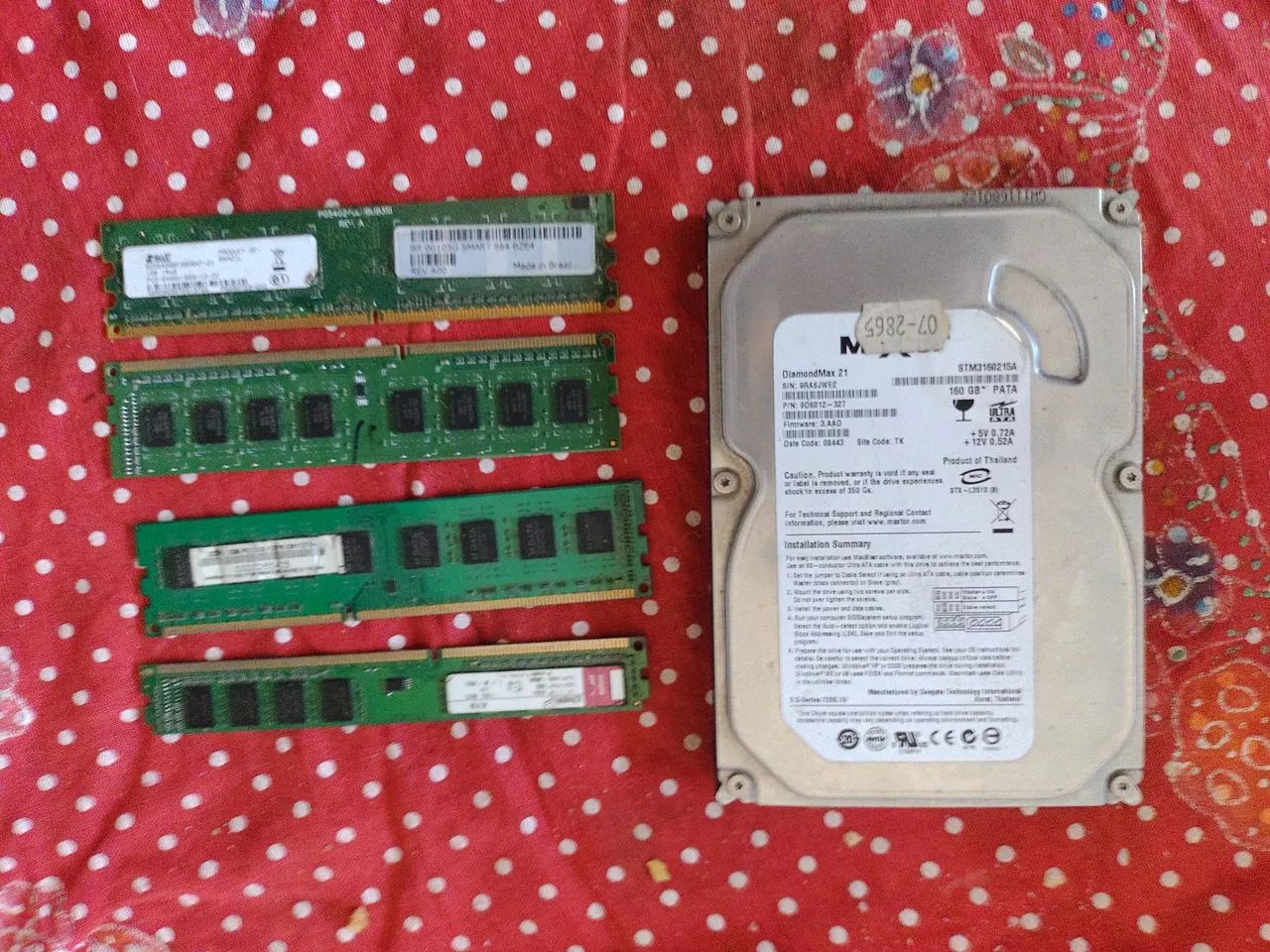 HD e memorias.de PC.