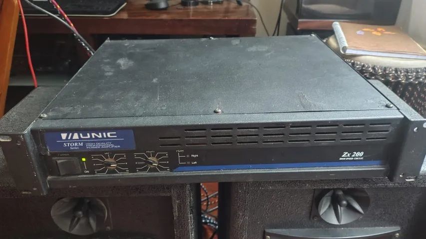 PREÇO REDUZIDO - Conjunto de potência e duas caixas de som - Foto 5