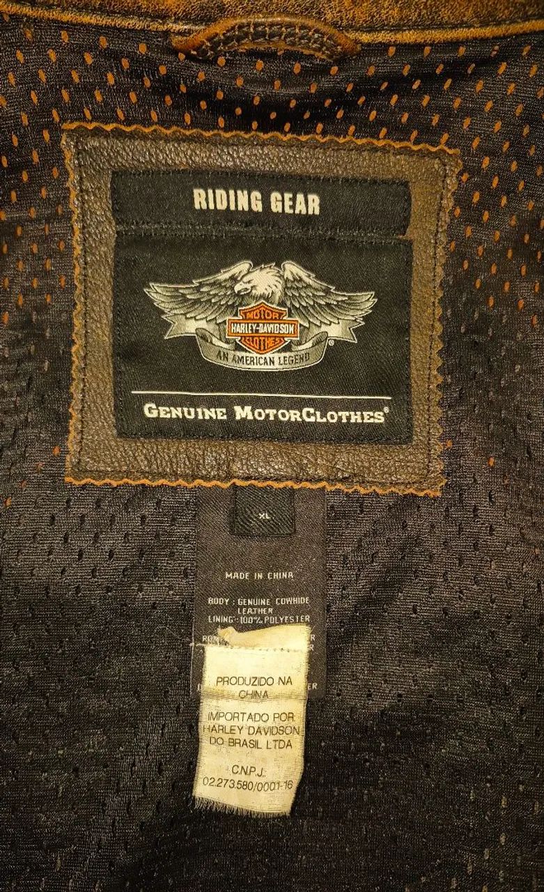 Vendo jaqueta cuoro Harley Davidson XL  - Foto 2