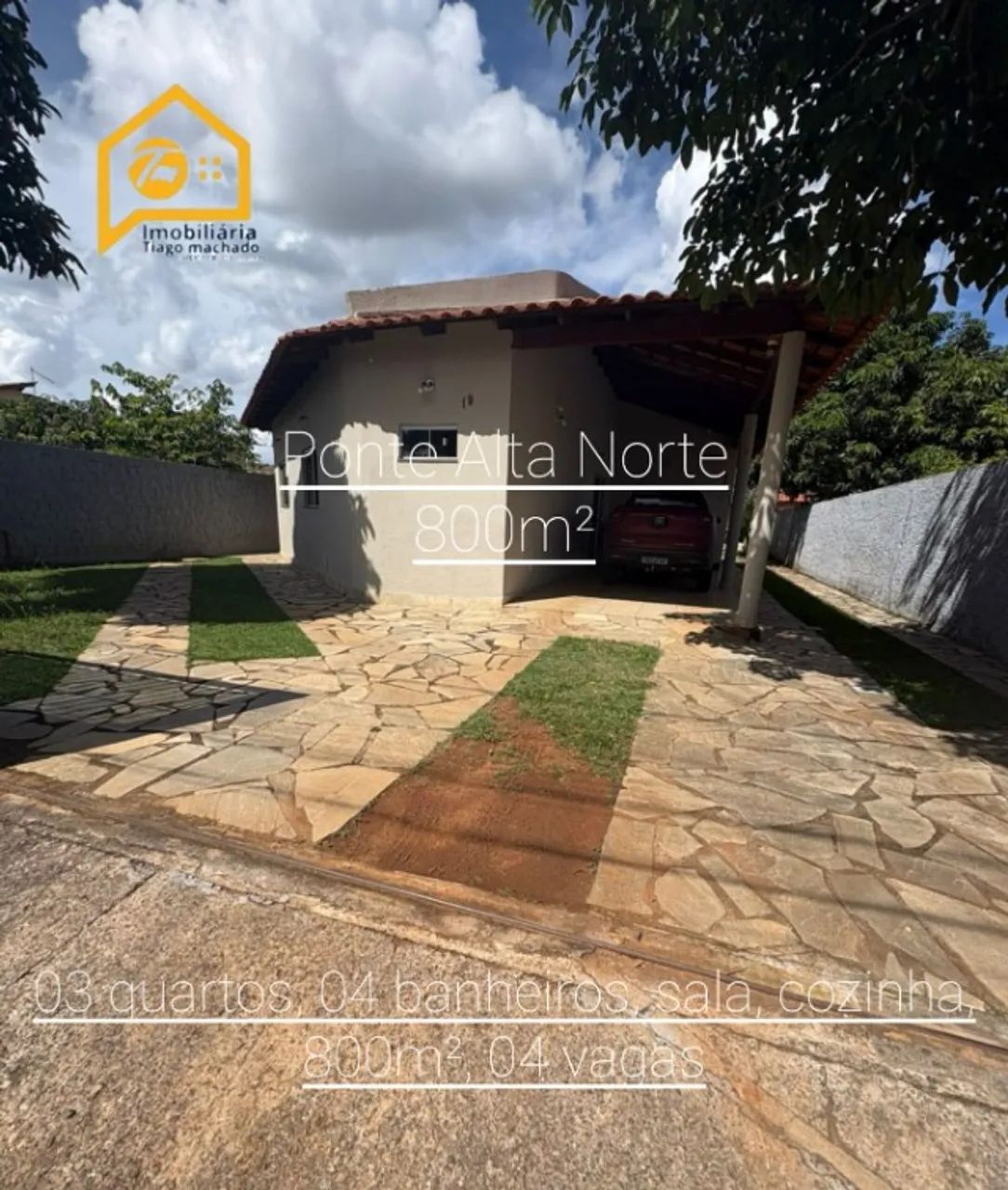 Excelente casa na Ponte Alta - Lote com 800m²