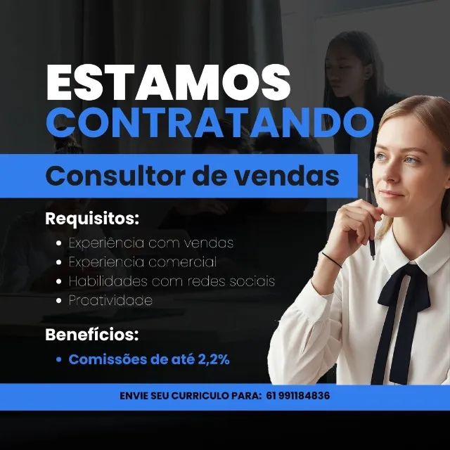 Consultor de vendas Imobiliárias