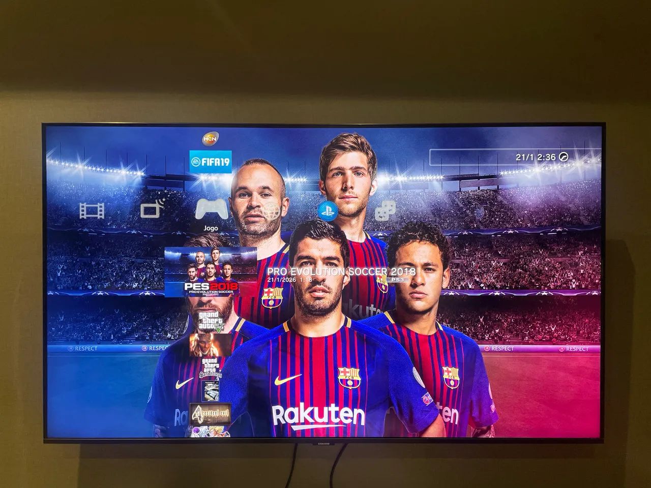 PS3 Slim 120gb com vários jogos - leia descrição - Foto 3