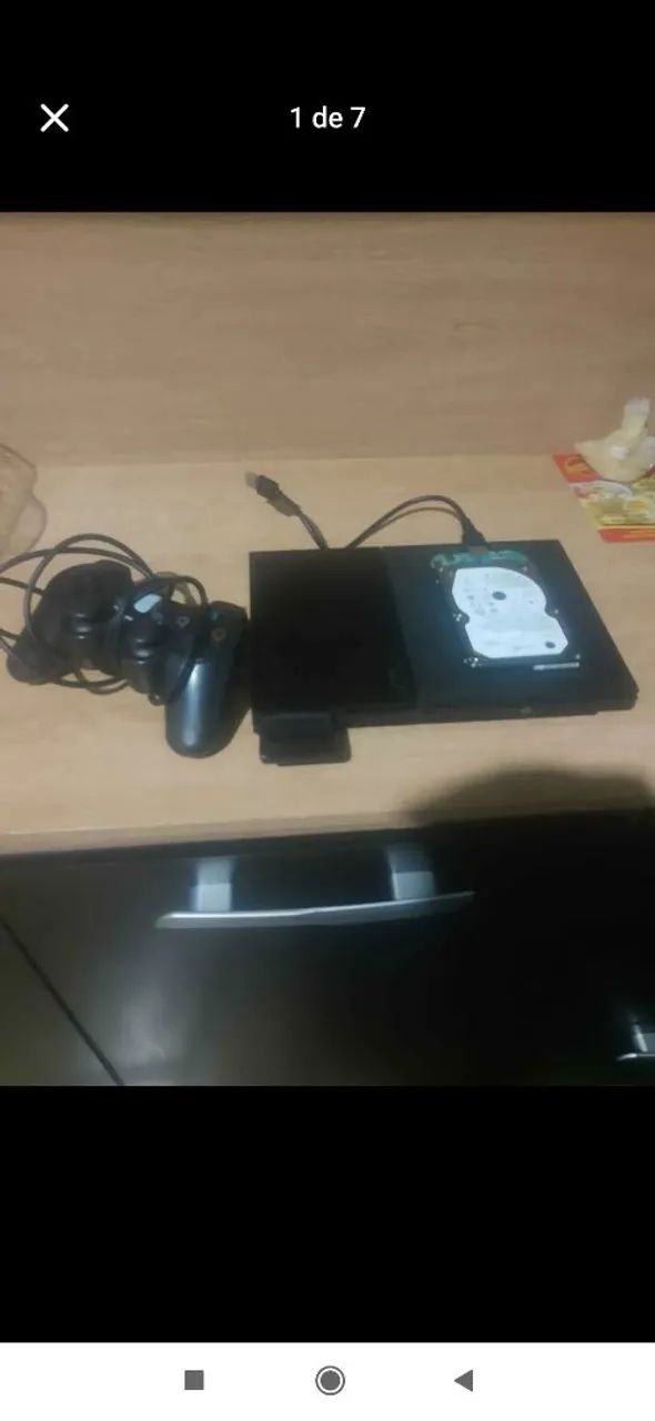 PS2 slim+HD com jogos