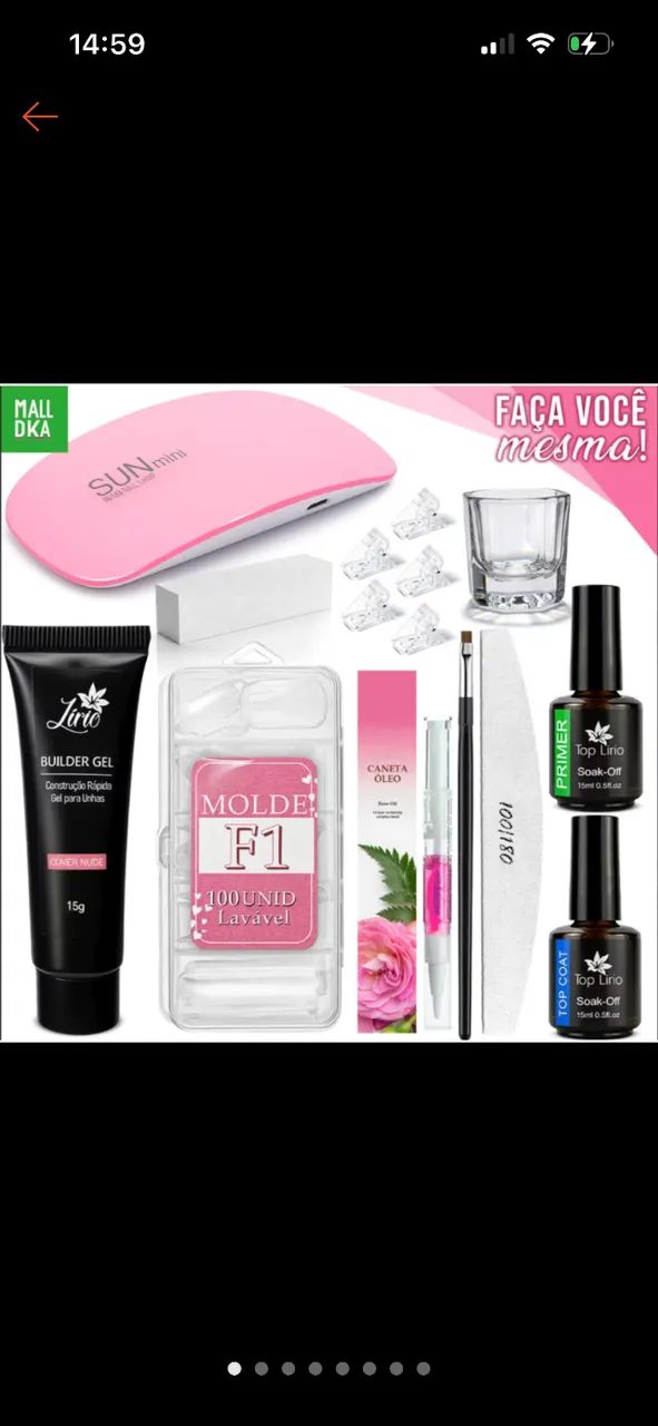 Kit de alongamento Polly gel 