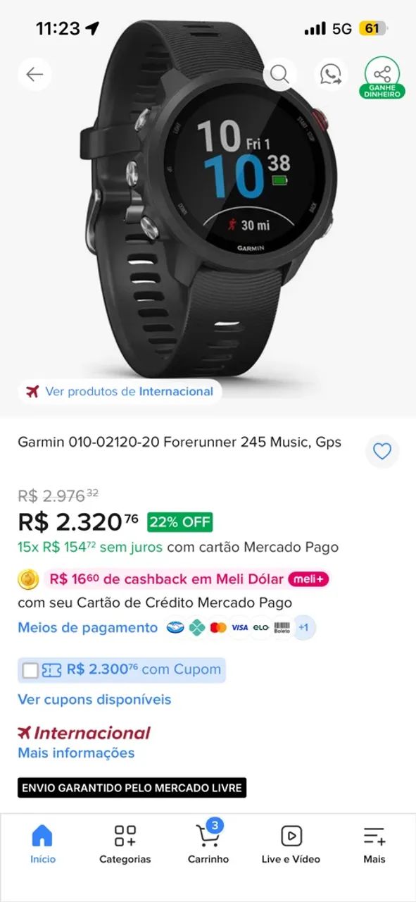 Garmin Foreruner 245 Music - Foto 4