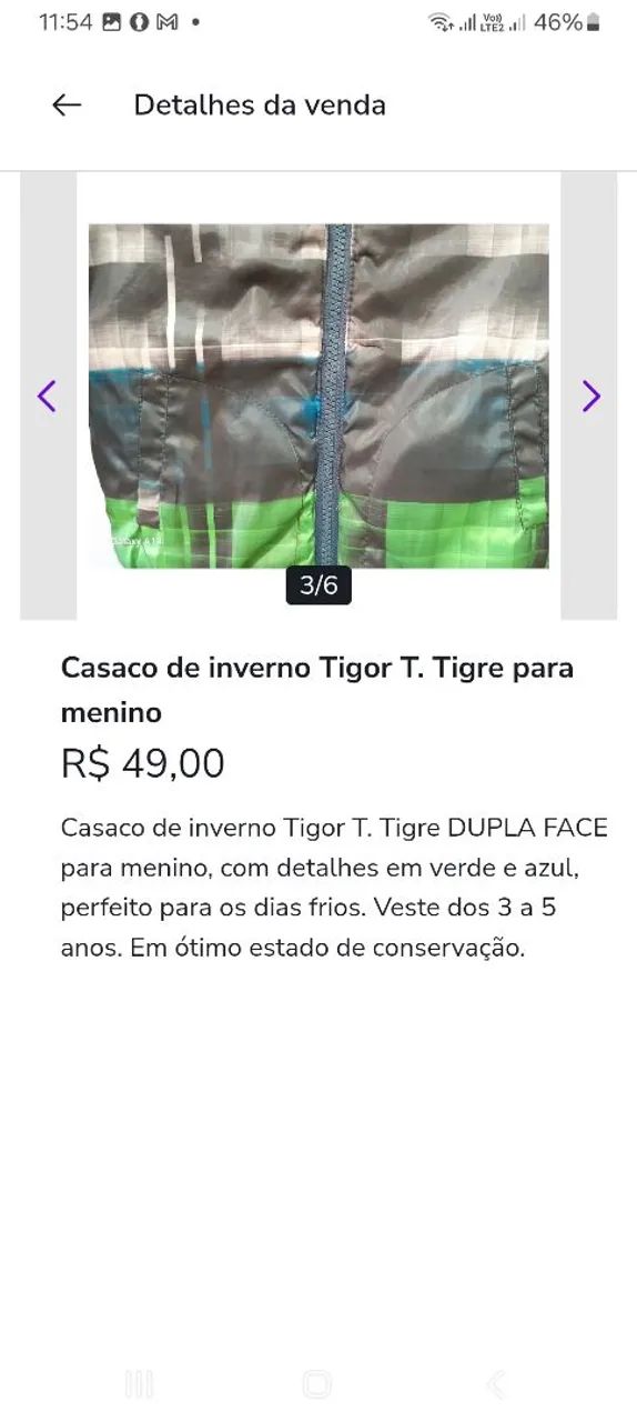 Jaqueta Tigor T Tigre , DUPLA FACE - Foto 4