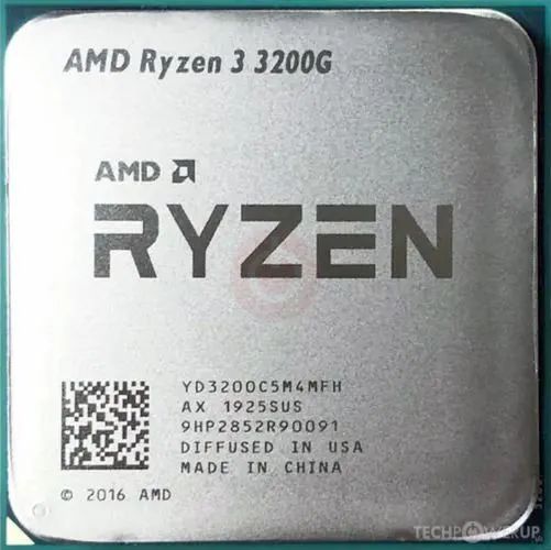 Processador Ryzen 3200 G placa de vídeo integrada.