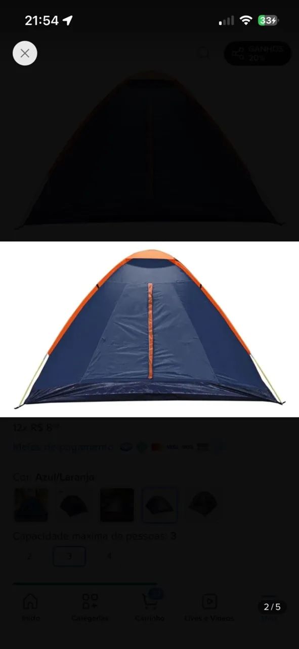 Barraca camping NTK Panda 3 - Foto 2