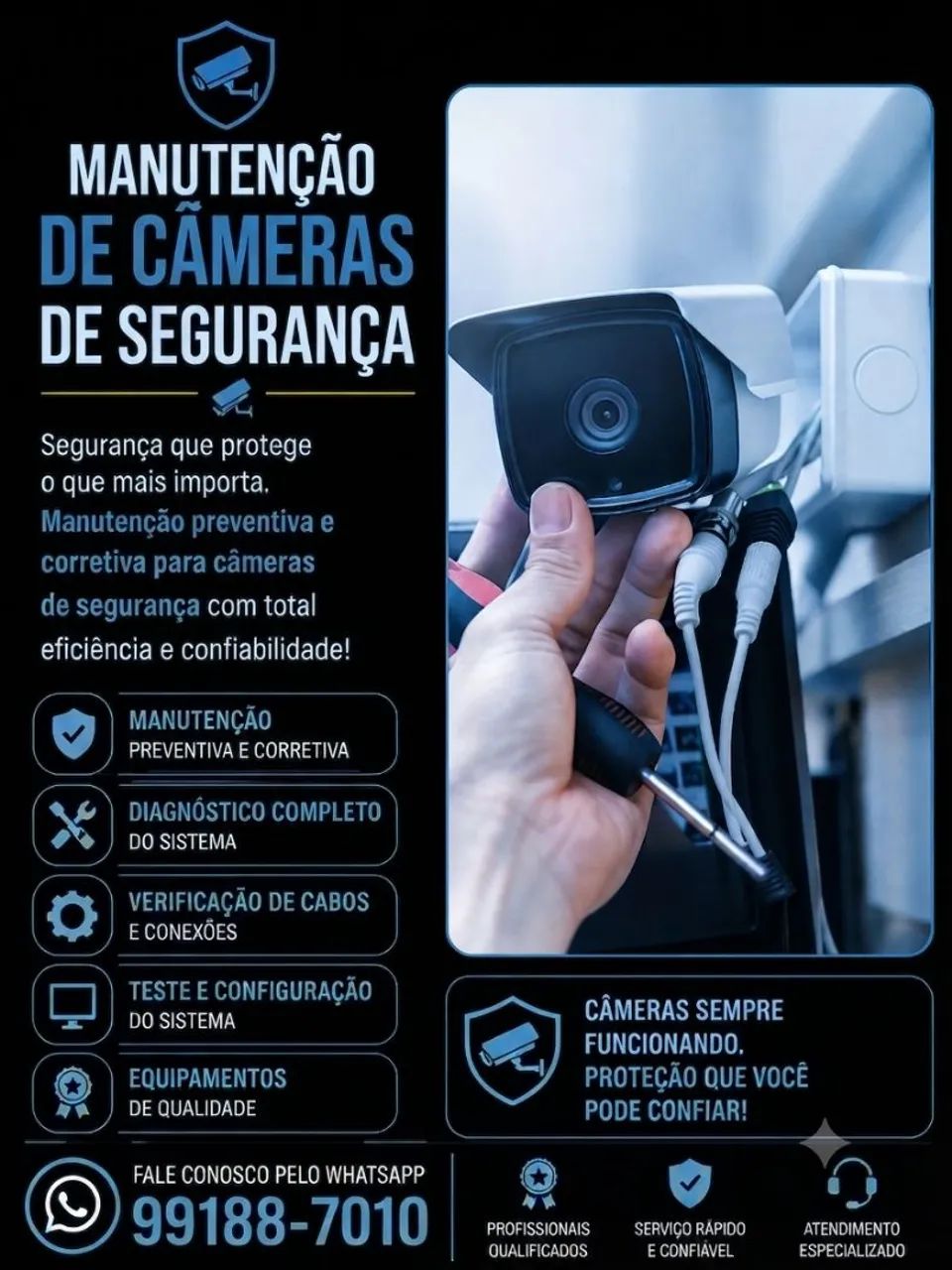 Câmeras de Segurança Com defeito? Resolvemos 