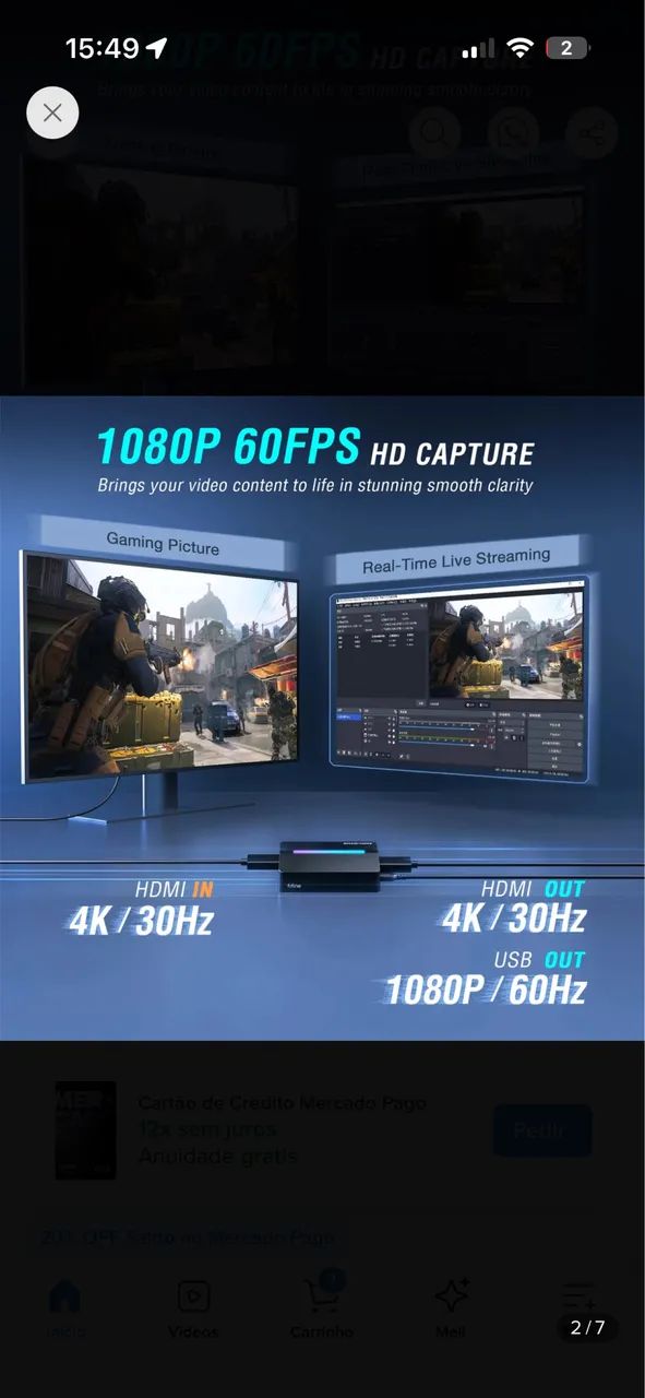 Placa de Captura FIFINE 4K - Foto 2