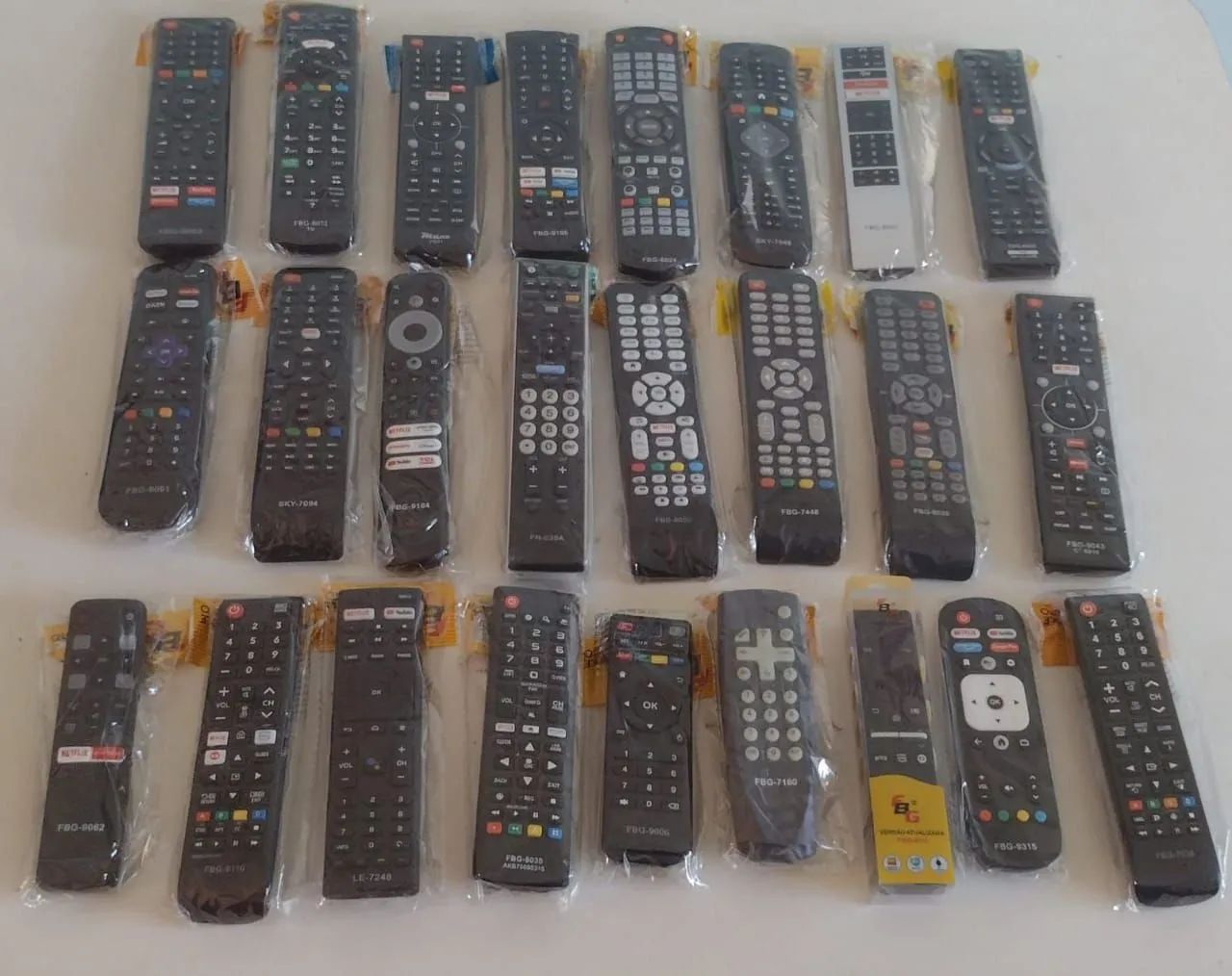 Controles de tv 