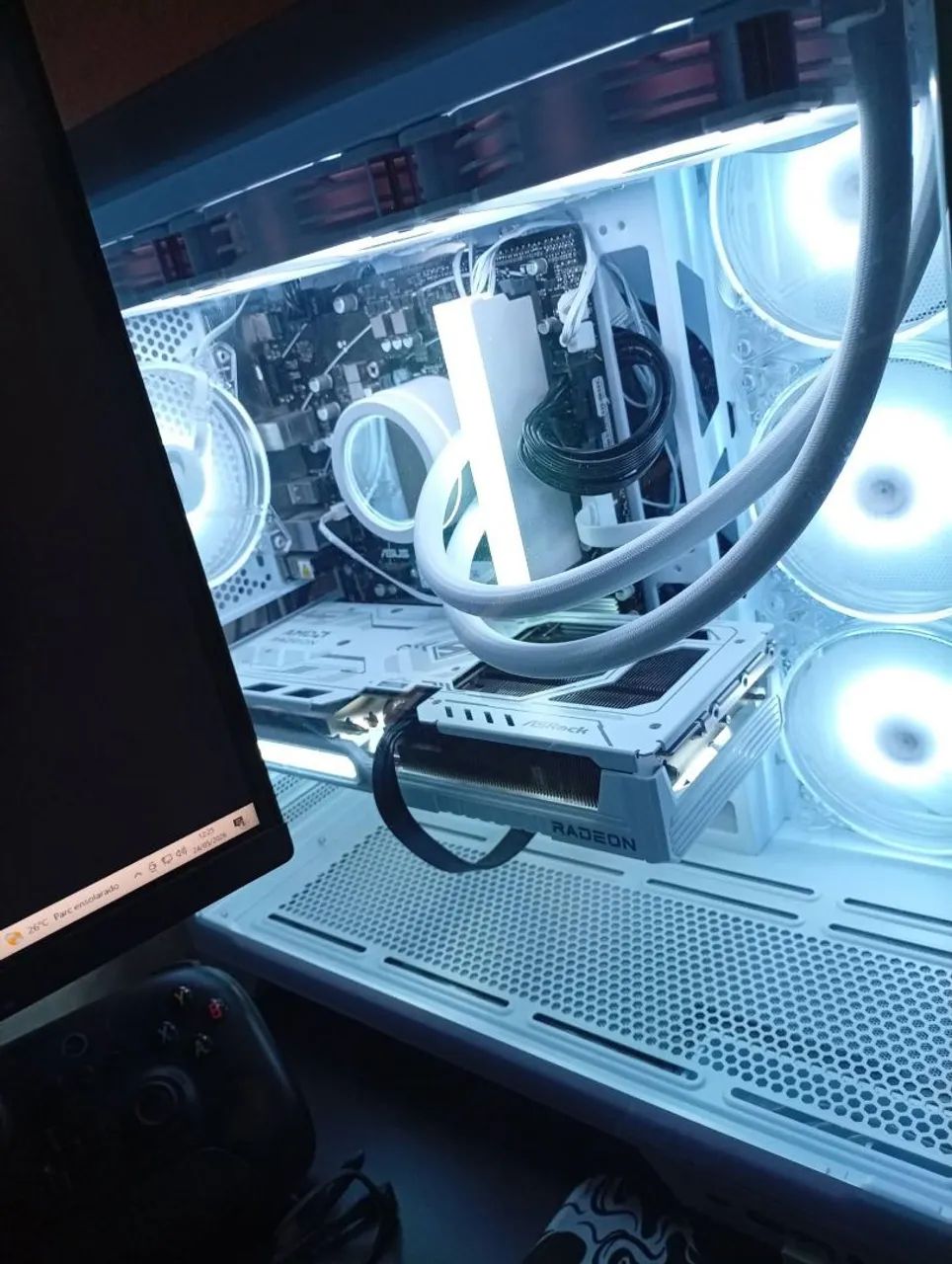 Kit AM5 Processador Ryzen 5 7600 e placa mãe A620m-k - Foto 4