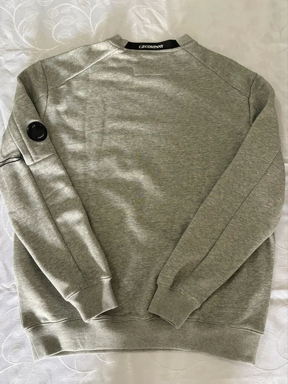 Moletom CP Company Crewneck Sweatshirt Cinza - Foto 2