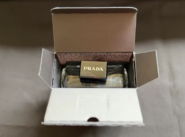 frasco vazio perfume prada paradoxe 90ml refilável original com caixa   - Foto 4