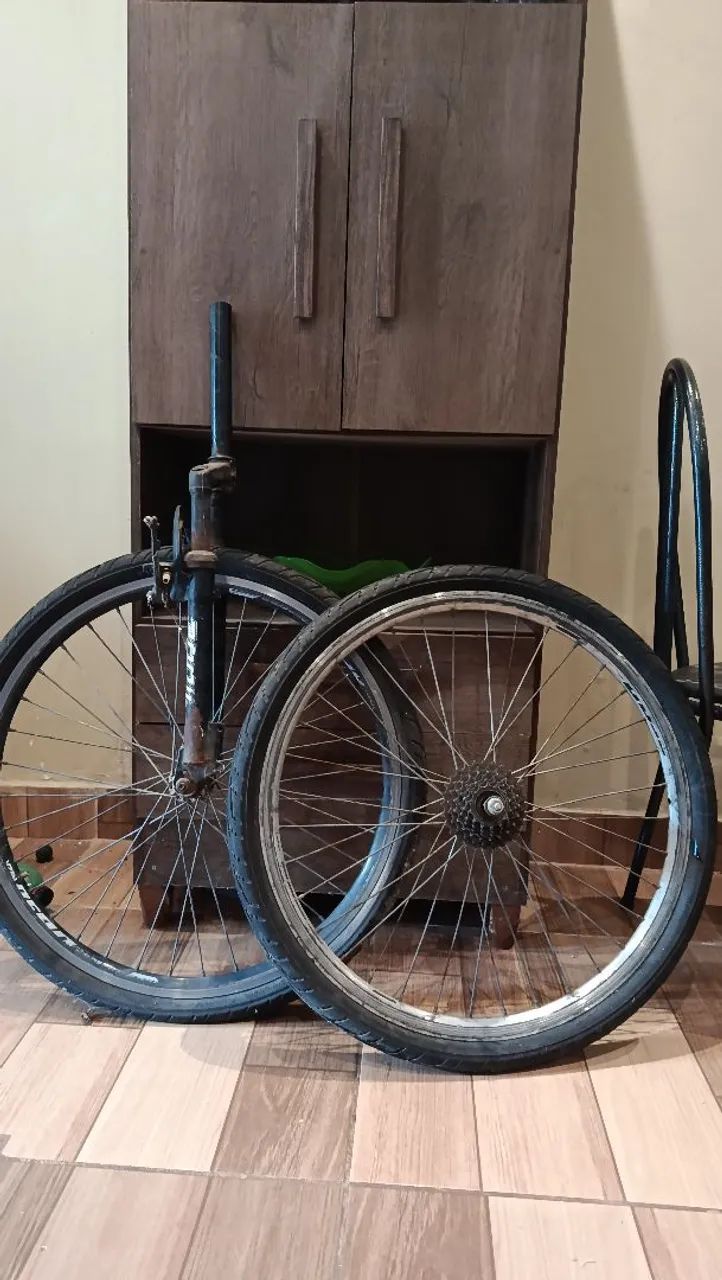 Roda aero 26 + amortecedor  - Foto 3