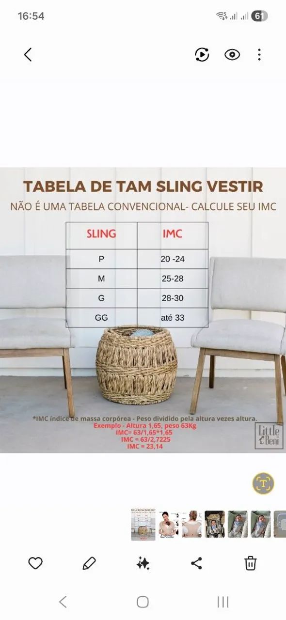 Sling de vestir tam. M - Foto 3