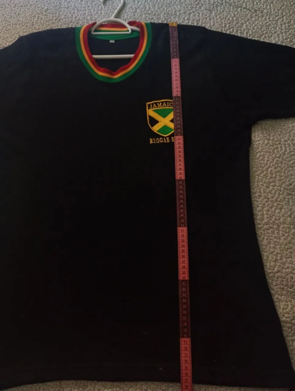 Camisa reggae Boyz Jamaica preta lã - Foto 5