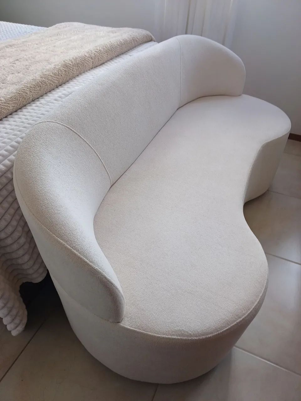 Sofá orgânico Curvo Boucle 1,60 - Foto 3