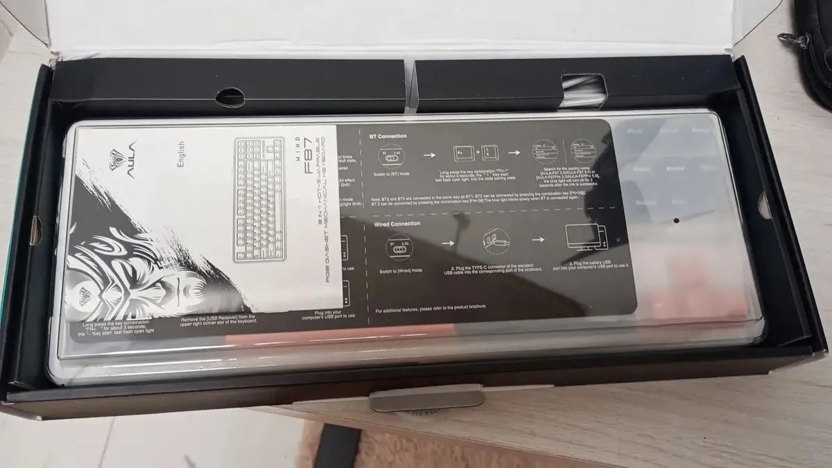 Teclado Mecânico Epomaker Aula F87 Tri-Mode NOVO - Foto 2