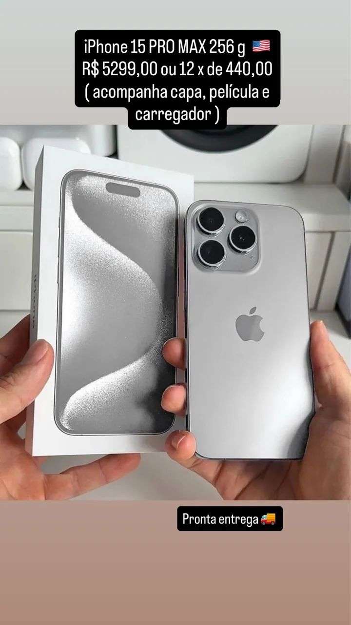 IPhone 15 PRO MAX 256 g Silver - Celulares e Smartphones - Vila