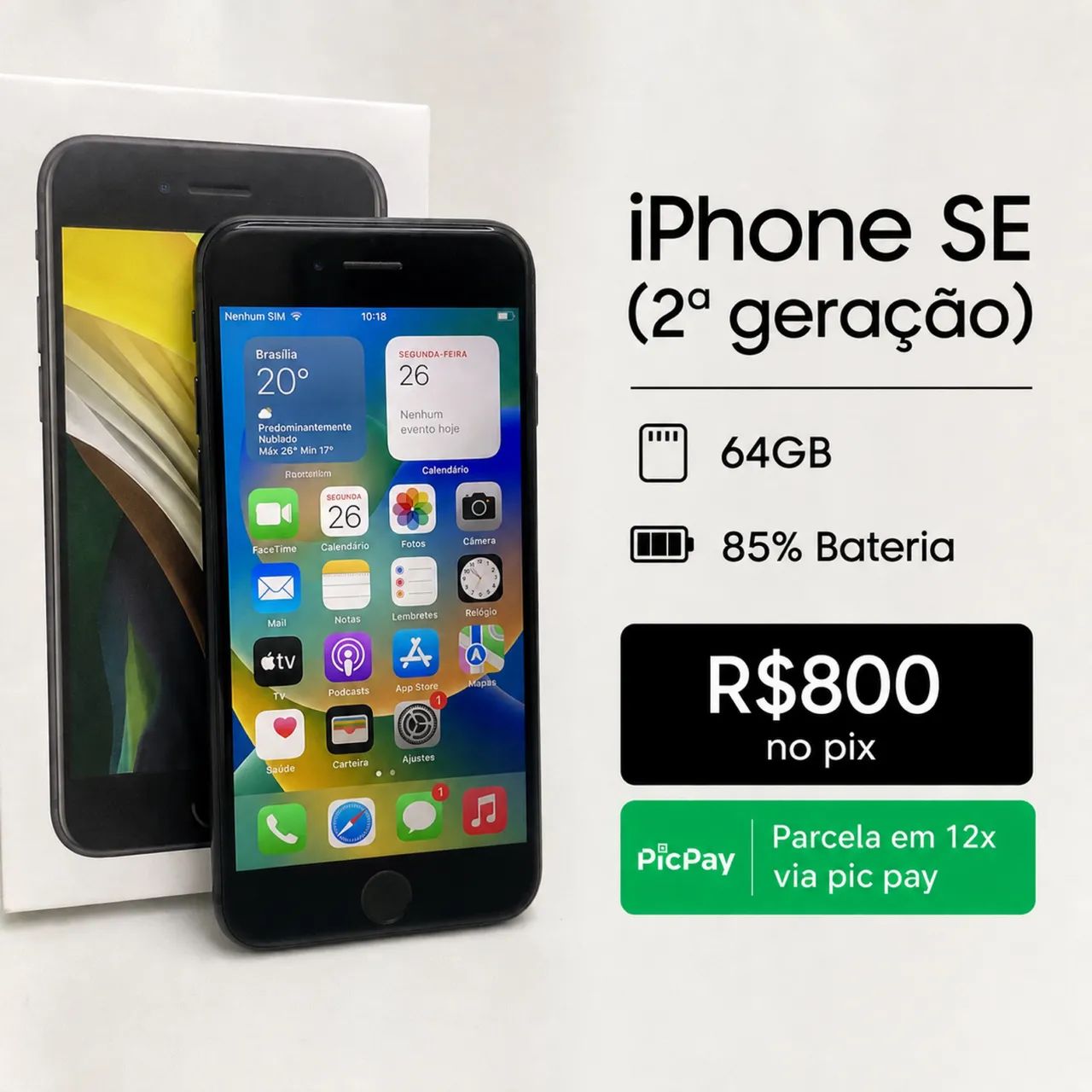 iPhone SE 64 Gb 2ª geração 