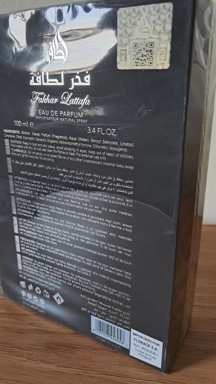 Perfume Árabe Fakhar Black  - Foto 5