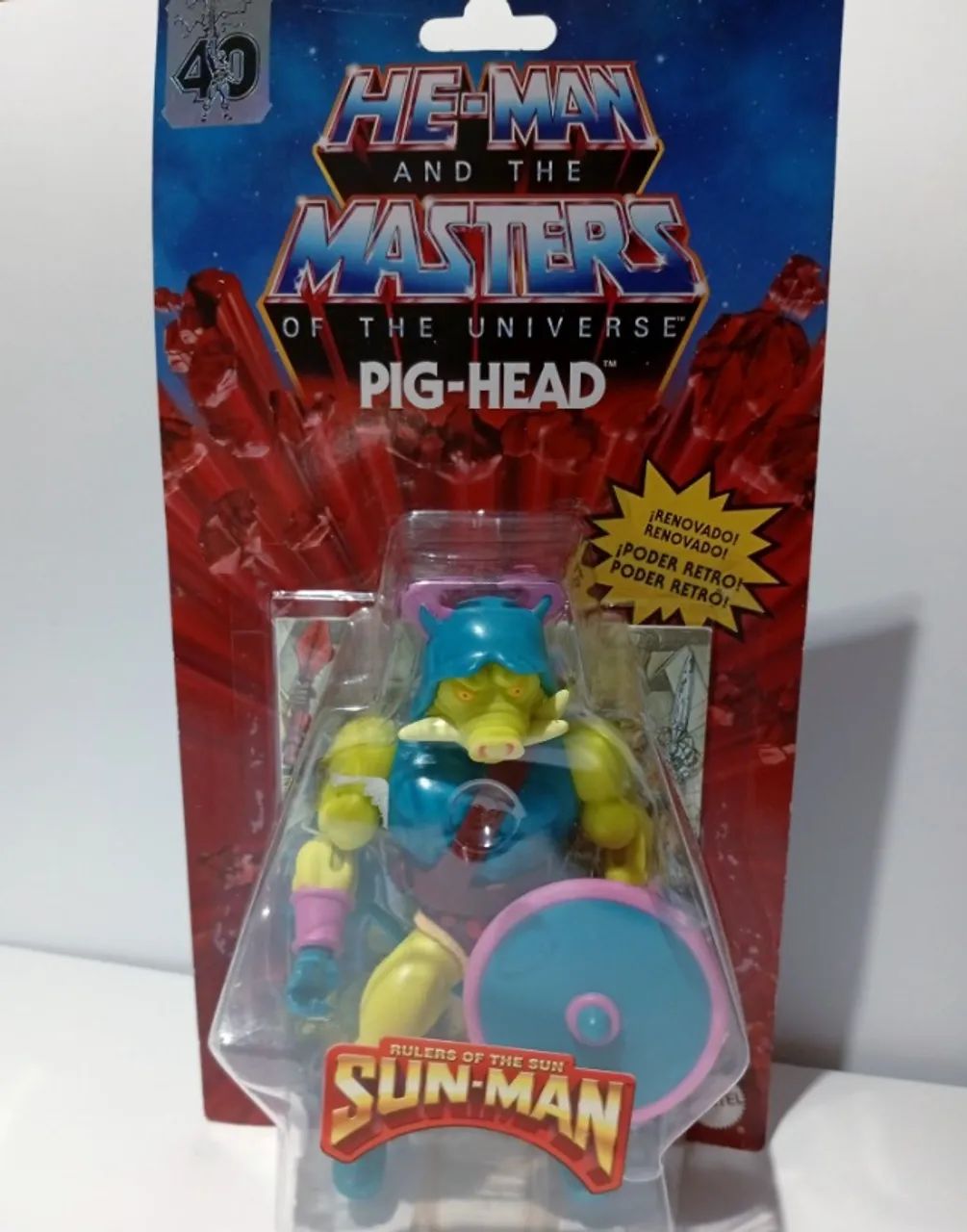 BONECO HE MAN MASTERS PIG HEAD/MULTI FACES/EVIL LYN MATTEL - Foto 2