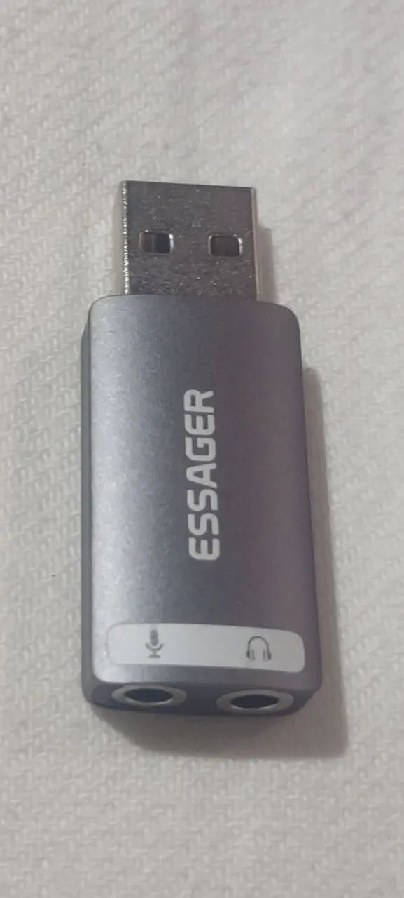Placa de som usb 3.5mm estéreo [ Novo ] - Foto 4