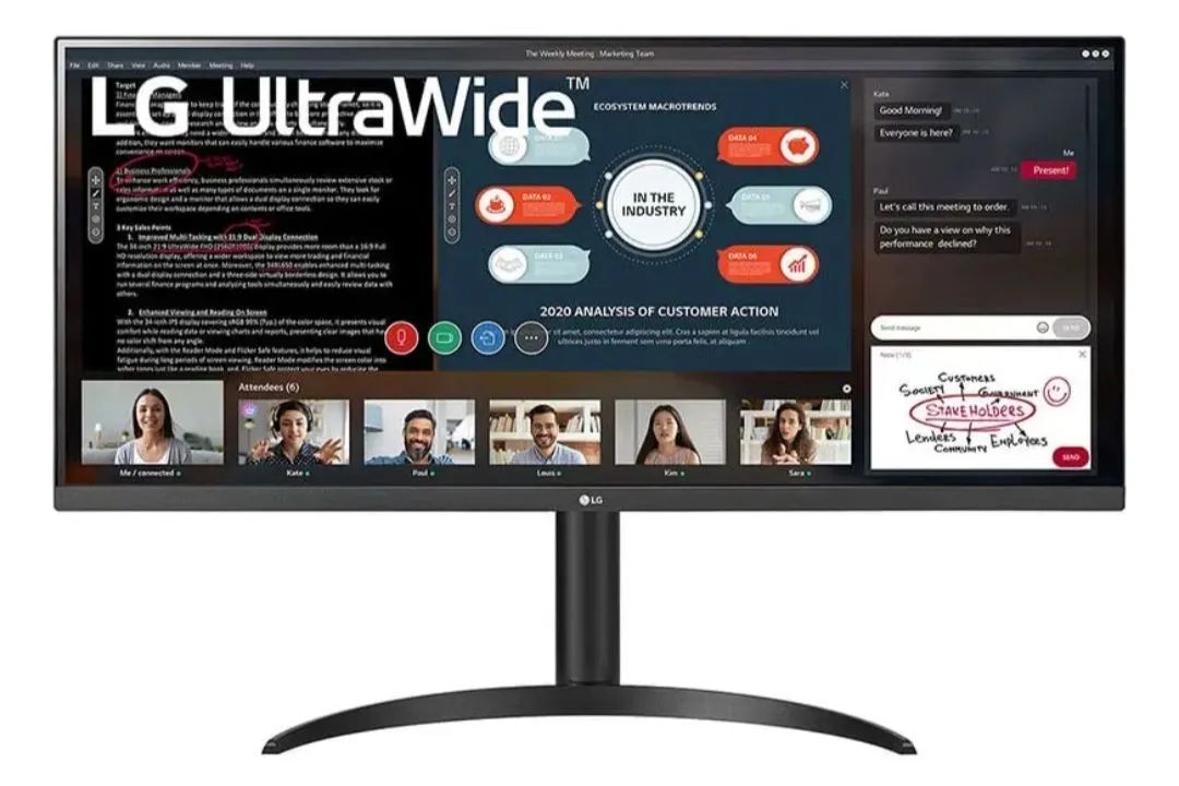 Monitor 34 polegadas LG Ultra Wide Full HD 