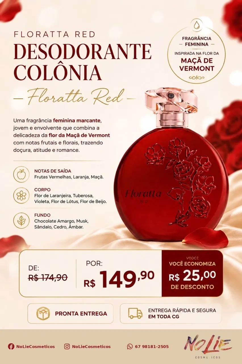 Floratta Red Boticário 