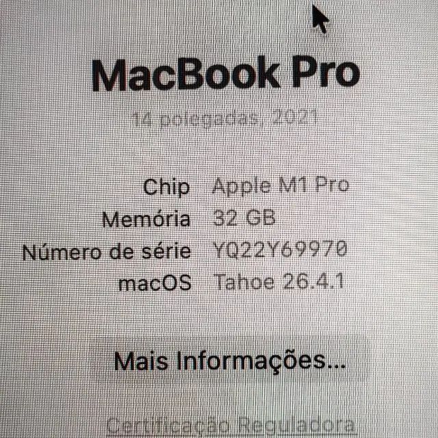 MACBOOK PRO 14 M1 PRO - 32GB/1TB - 87% SAUDE - SPACE GRAY - Foto 4