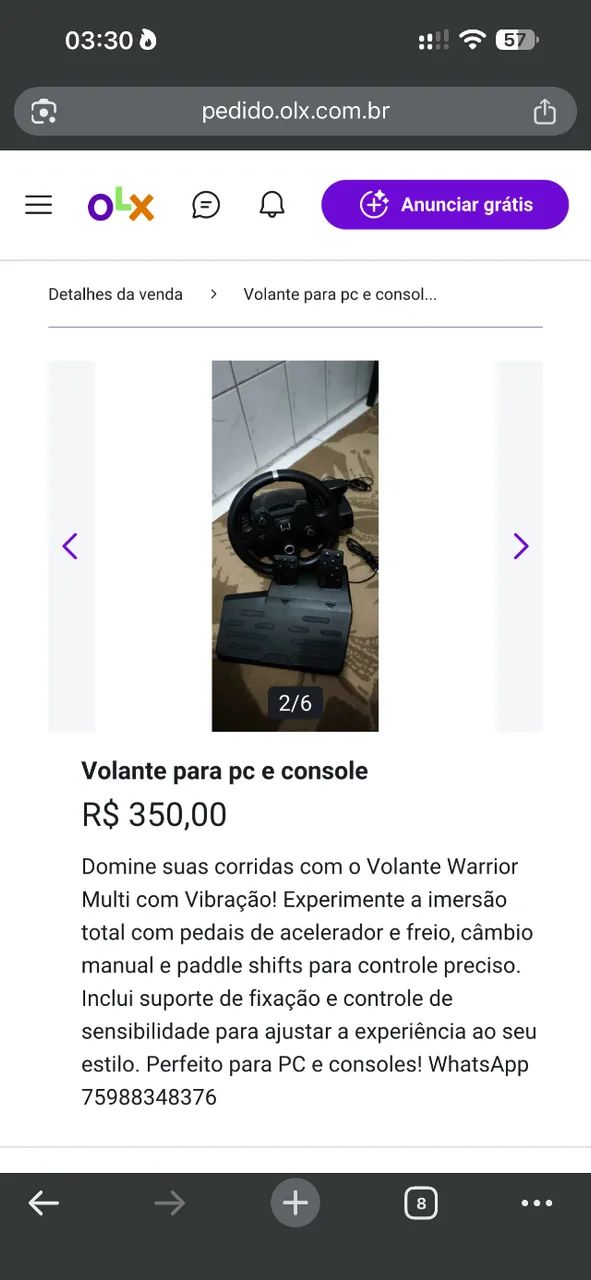 Volante gamer  - Foto 4
