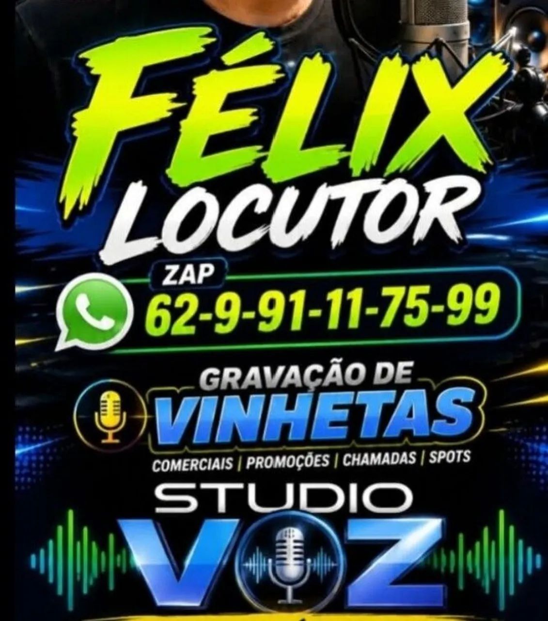 propagandas gravada  em geral  locutor e produto, estúdio próprio  - Foto 4