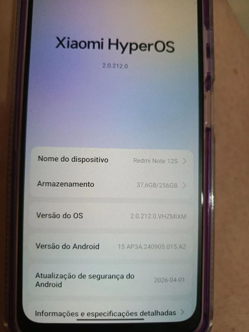 Celular Semi Novo Redmi 12 S com 256 gb