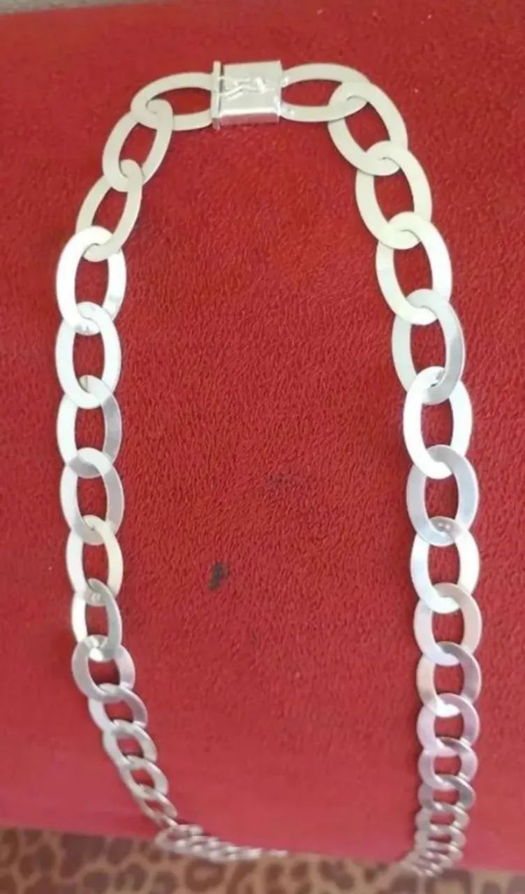 Cordão de prata grande 45g - Foto 4