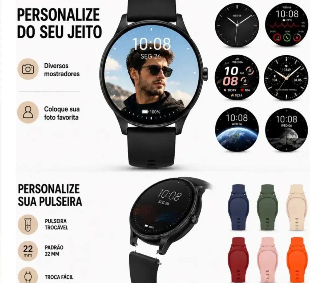 Vendo relógio smartwatch x27  - Foto 3