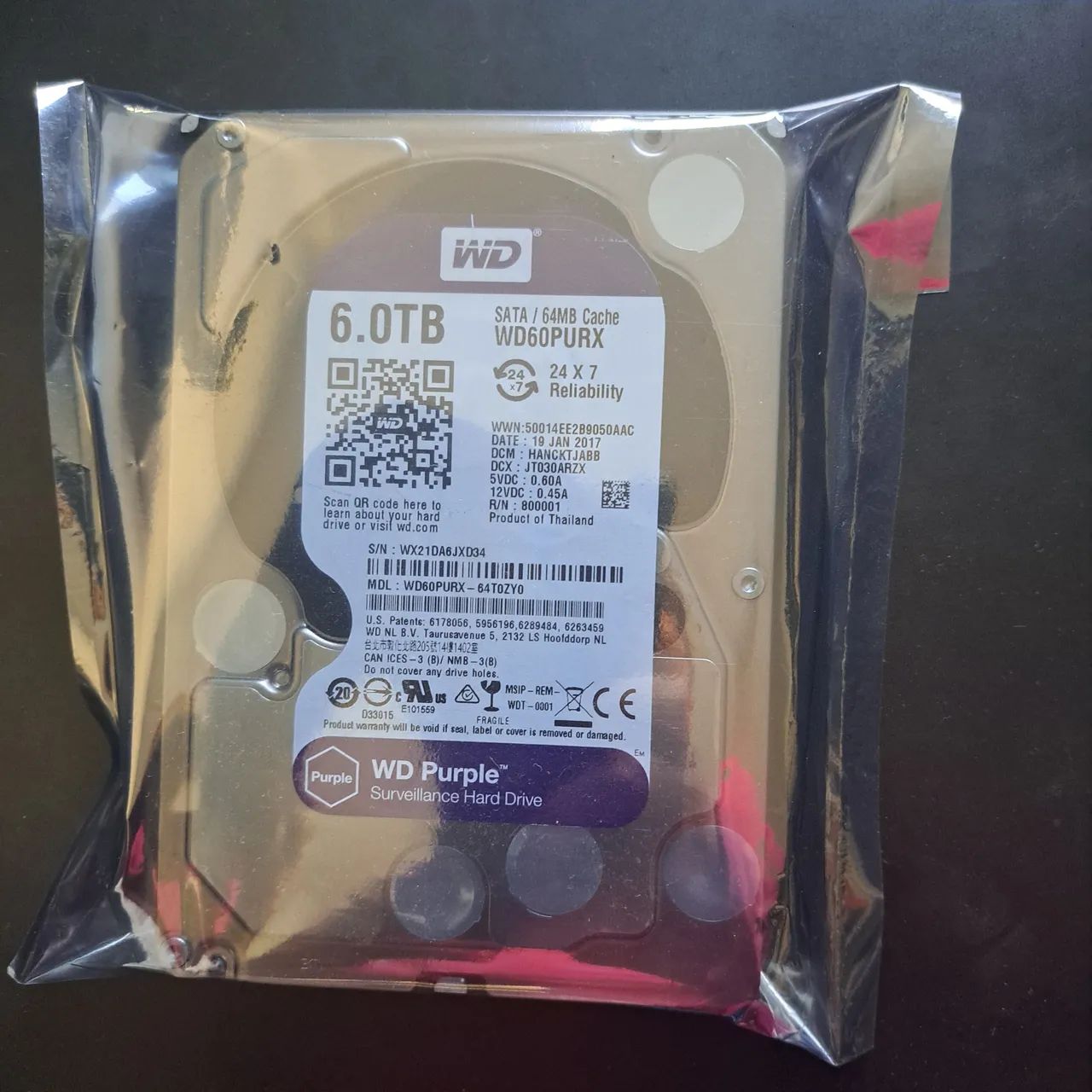 HD purple 6tb - Foto 2