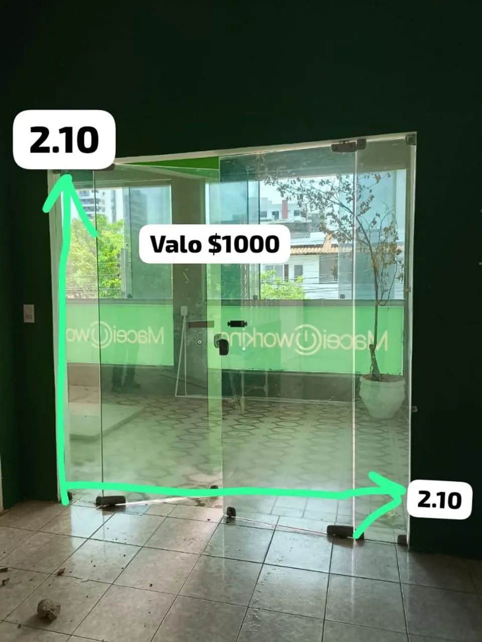 Portas de vidro e janela de vidro qualquer coisa é só ligar *71 ou zap